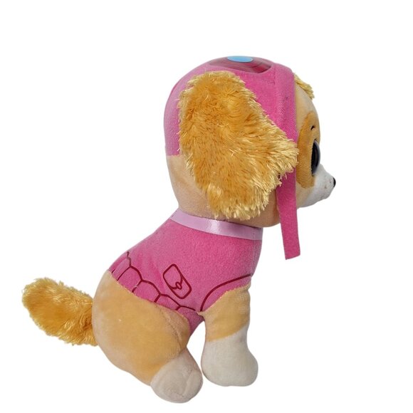 Ty Beanie Boo PAW Patrol Skye Pink Pilot Pup Medium Plush Dog Glitter Eyes 9” - Picture 2 of 4